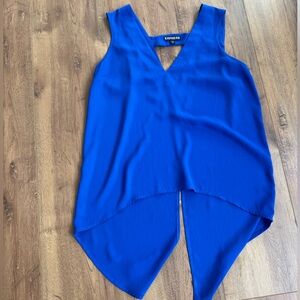 Express Women's Royal Blue V-Neck